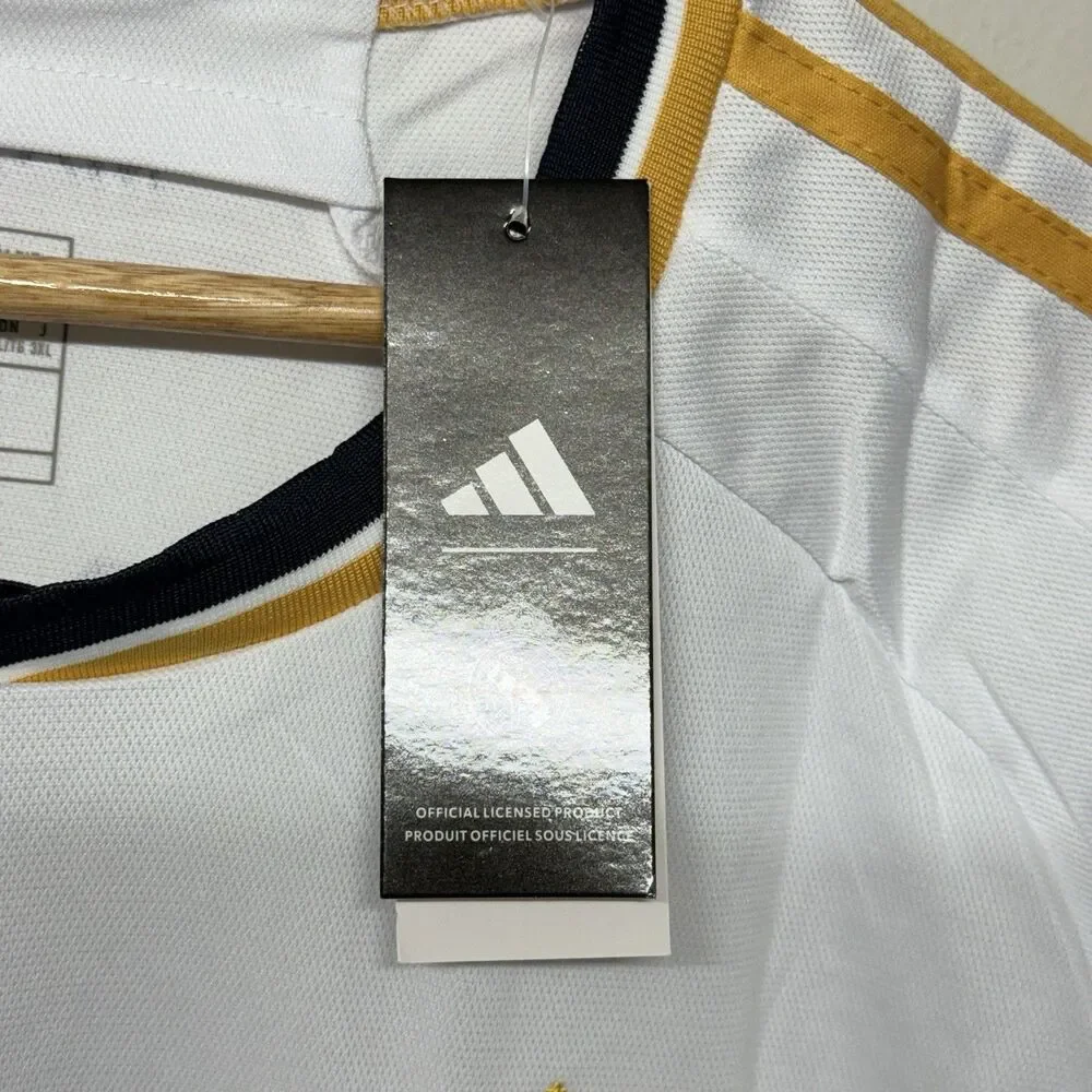 Adidas Real Madrid 23/24 Home Jersey Vini Jr #7 FIFA Patch Slim Fit Men XL NWT